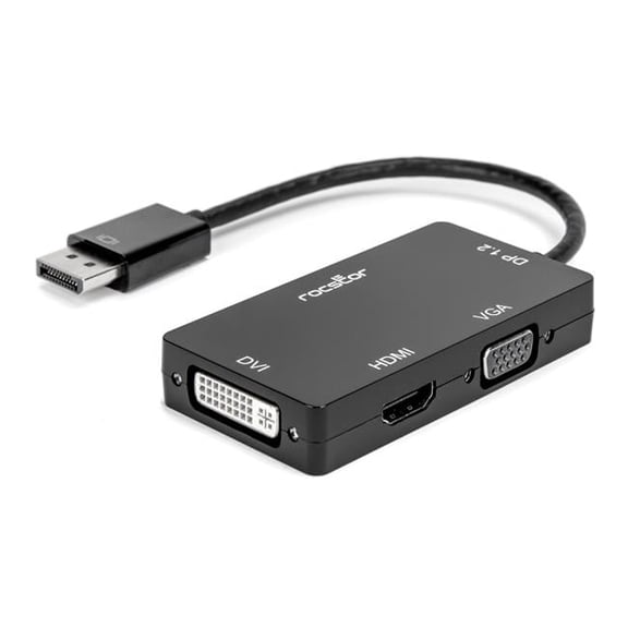 to HDMI VGA DVI Video Converter, Black