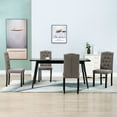 thumbnail image 1 of vidaXL Chaises de Salle à Manger 4 Pcs Tissu Taupe, 1 of 5