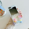 thumbnail image 5 of Phone Case for Samsung Galaxy Z Flip 6,Clear Folding Protective Phone Shell,Shockproof Anti-Fall Phone Cover with Chain (Star), 5 of 15