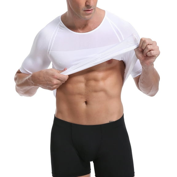 Men Shapewear Shirt Vest Slimming Underwear Body Shaper Tight Tank Top Waist Trainer Tummy Control Girdle