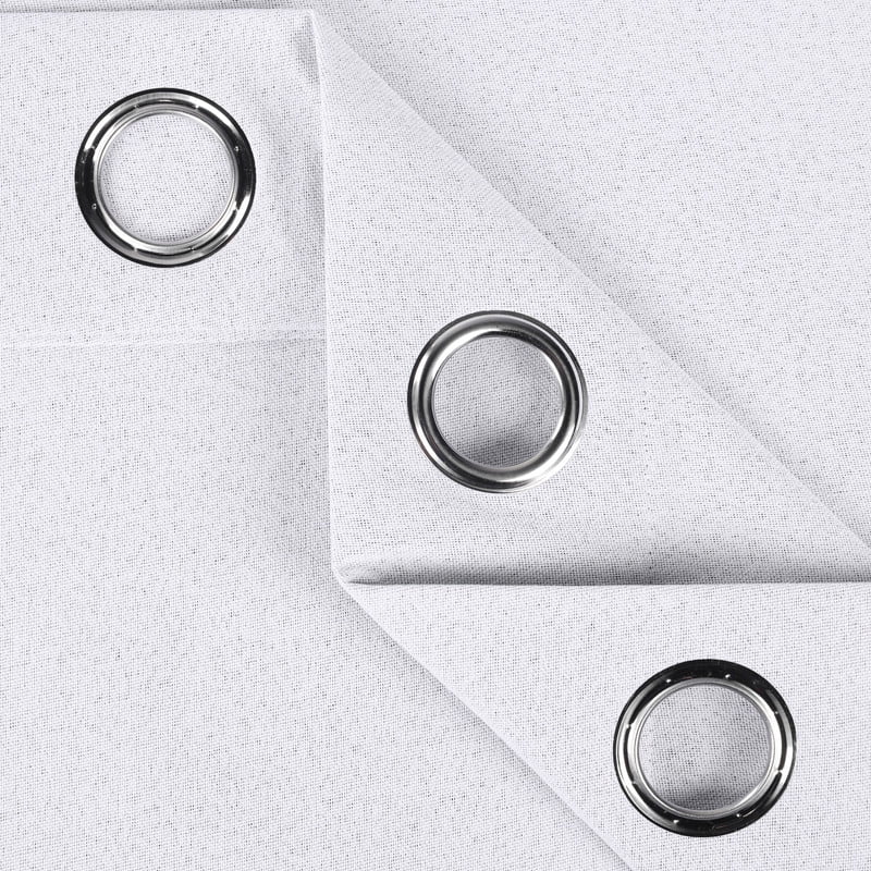 Superior Neal 100% Blackout Curtains Set of 2, Grommet Curtain Pannel Pair, Platinumn, 52"W x 108"L