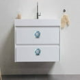 thumbnail image 4 of Perilla Home Set of 6 Knob (Ceramic with 24 K Gold) Decorative Knobs for Home Kitchen Cabinet Hardware Cupboard Door Dresser Wardrobe and Drawer Pulls (Marigold Light Blue), 4 of 7