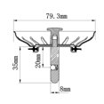 thumbnail image 4 of Stainless Steel Strainer Basket Sink Drain Slots Drain Plug 79mm For Blanco Sink, 4 of 5
