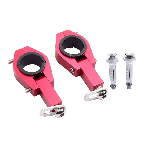 Abrazaderas para manillar, soporte para guardamanos, accesorios de fácil instalación, abrazadera para guardamanos, protector de mano para motocross Rojo