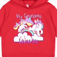 thumbnail image 3 of Inktastic My Grandma Loves Me Unicorn Toddler Hoodie, 3 of 4