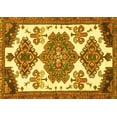 thumbnail image 1 of Ahgly Company Machine Washable Indoor Rectangle Persian Yellow Traditional Area Rugs, 8' x 10', 1 of 4