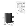 thumbnail image 4 of FM FURNITURE Payson Ensemble de Salon 2 Pcs Bois d'Ingénierie Noir, 4 of 7