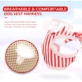 thumbnail image 5 of Dog Harness and Leash Set with Bags Striped Lace No Pull Girl Dog Vest Harness Mesh Puppy Harness for Small Medium Dogs Cats Adjustable Pet Harness, 5 of 8