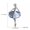Blue Crystal Girl, variant on Charm Dancing Girl Crystal Pearl Brooch Pin Women Costume Jewellery Wedding New-Hoop gymnastics girl Green