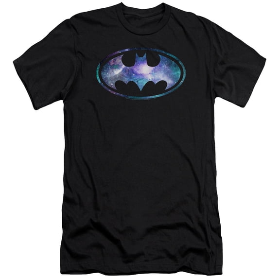 Batman Galaxy 2 Signal Premium Canvas T-Shirt Adult Slim Fit 30/1 Black