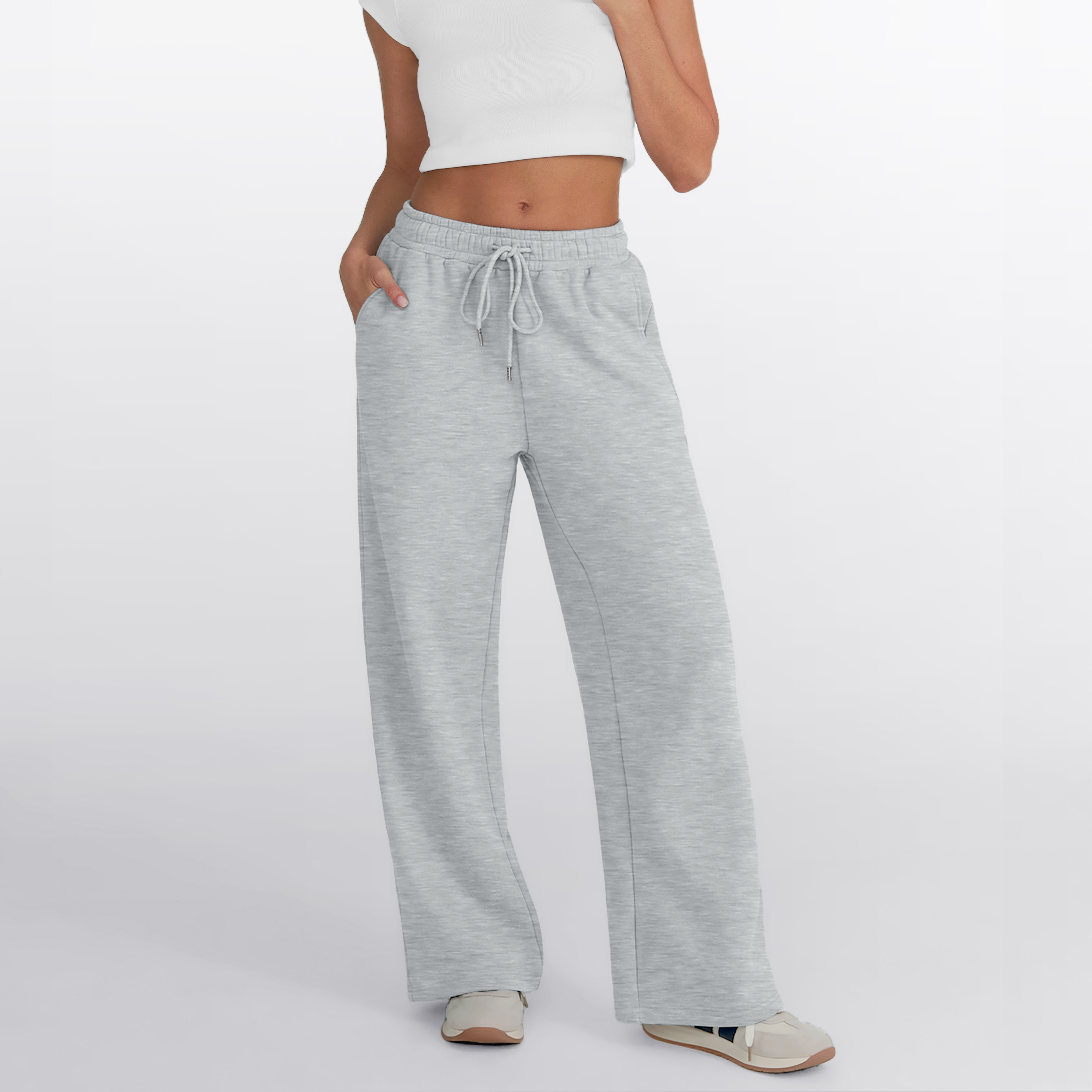 SUNBS Women's Wide Leg Cargo Sweatpants photo 4