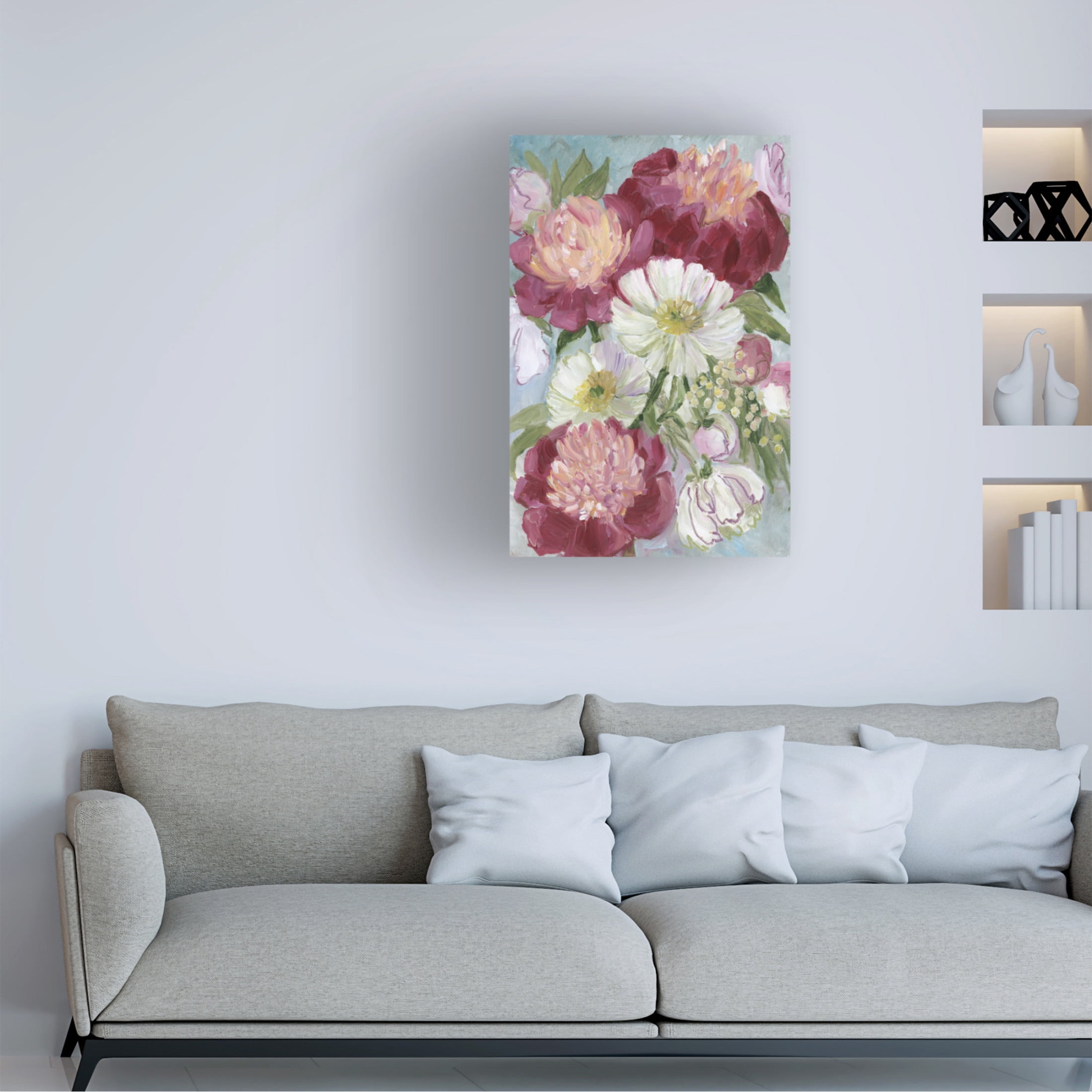 Trademark Fine Art Rosana Laiz Blursbyai Eleanora painterly florals Canvas Wall Art
