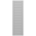thumbnail image 5 of Ekena Millwork 15"W x 53"H True Fit PVC Horizontal Slat Framed Modern Style Fixed Mount Shutters, Primed (Per Pair - Hardware Not Included), 5 of 9