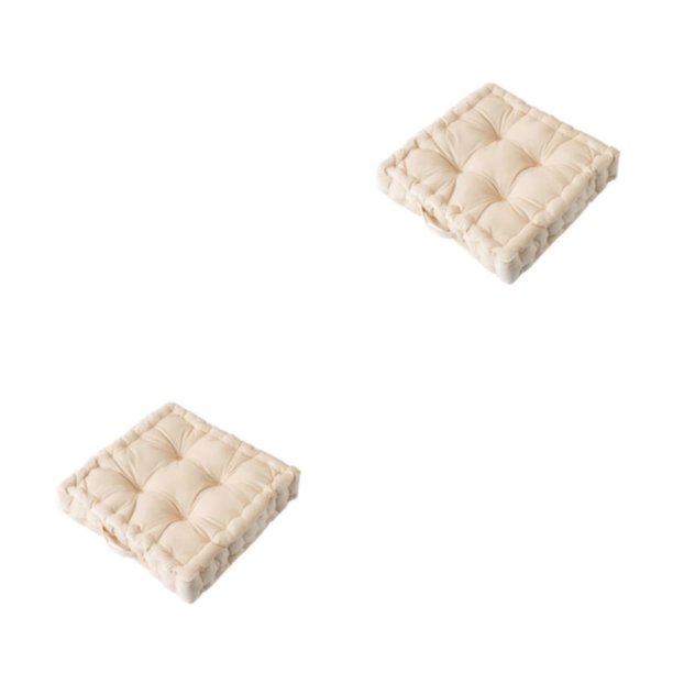 Cojín cuadrado Advancent para asiento Beige 42*42*9cm 2piezas