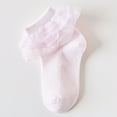thumbnail image 2 of Caqnni Socks for Girls Toddler Ruffle Socks Lace Socks for Kids Baby Socks Frilly Dress Ankle Socks Dress Socks Ruffle Lace Socks ,1-3 Years, 2 of 4
