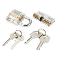 thumbnail image 2 of Padlock with Keys Robust Safe Brass Lock Keys Set for Cabinet Gym Home School Office, 2 of 14