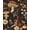 Black/Brown, variant on Blue Orange Green Wallpaper Peel and Stick Boho Leaves Floral Contact Paper Removable Waterproof Stick on Walls Countertop Cabinet Renter Friendly 17.5 x 118In