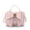 Blush, variant on Womens's Vegan Leather Adjustable Detachable Strap Zoey Double Bow Crossbody Bag, White