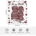 thumbnail image 2 of Birthday Gifts for Dad from Daughter, Fathers Day Blanket for Dad, Dad Birthday Gifts from Daughters, I Love You Dad Blanket, Soft Flower Throw Blanket for Father Gift Dad Gift, 2 of 7