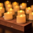 thumbnail image 1 of Velas LED de Té Paquete 12 Pilas Amarillo Cálido Efecto Parpadeo para Decoración Hogar y Fiestas, 1 of 7