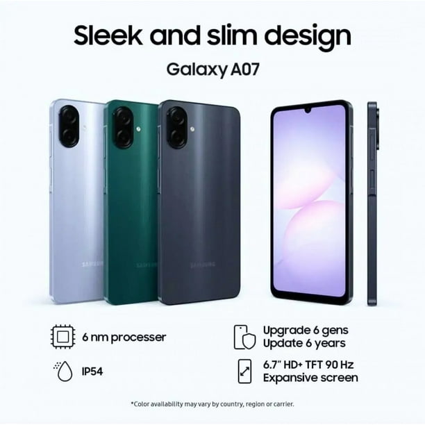 Samsung Galaxy A07 本体 グリーン 4GB/128GB Samsung Galaxy A07 (NEW)4GB/64GB-GREEN - Walmart.ca