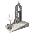 thumbnail image 3 of Casa en ruinas, modelo de construcción DIY, micropaisaje, decoración, accesorio de fotografía, decoración sin pintar, figura de exhibición, decoración, 3 of 8