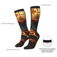 thumbnail image 4 of Knee High Socks for Men and Women, Halloween Doorstep Pumpkin Althletic Compression Socks, Support Long Tube Socks for Outdoor Sport, Calf Socks, High Stockings for Women Men, 4 of 7