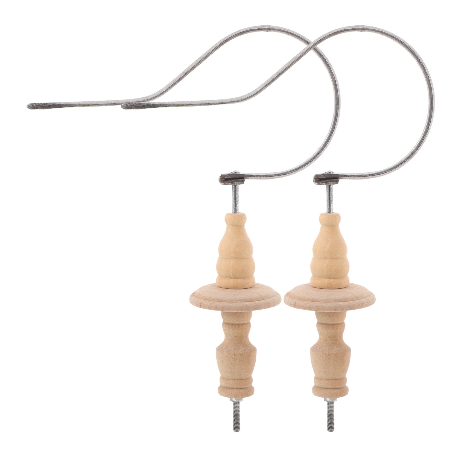 Minkissy 2Sets Versatile Metal Wood Bird Cage Hook Replacement for Small Bird and Parakeet Cages