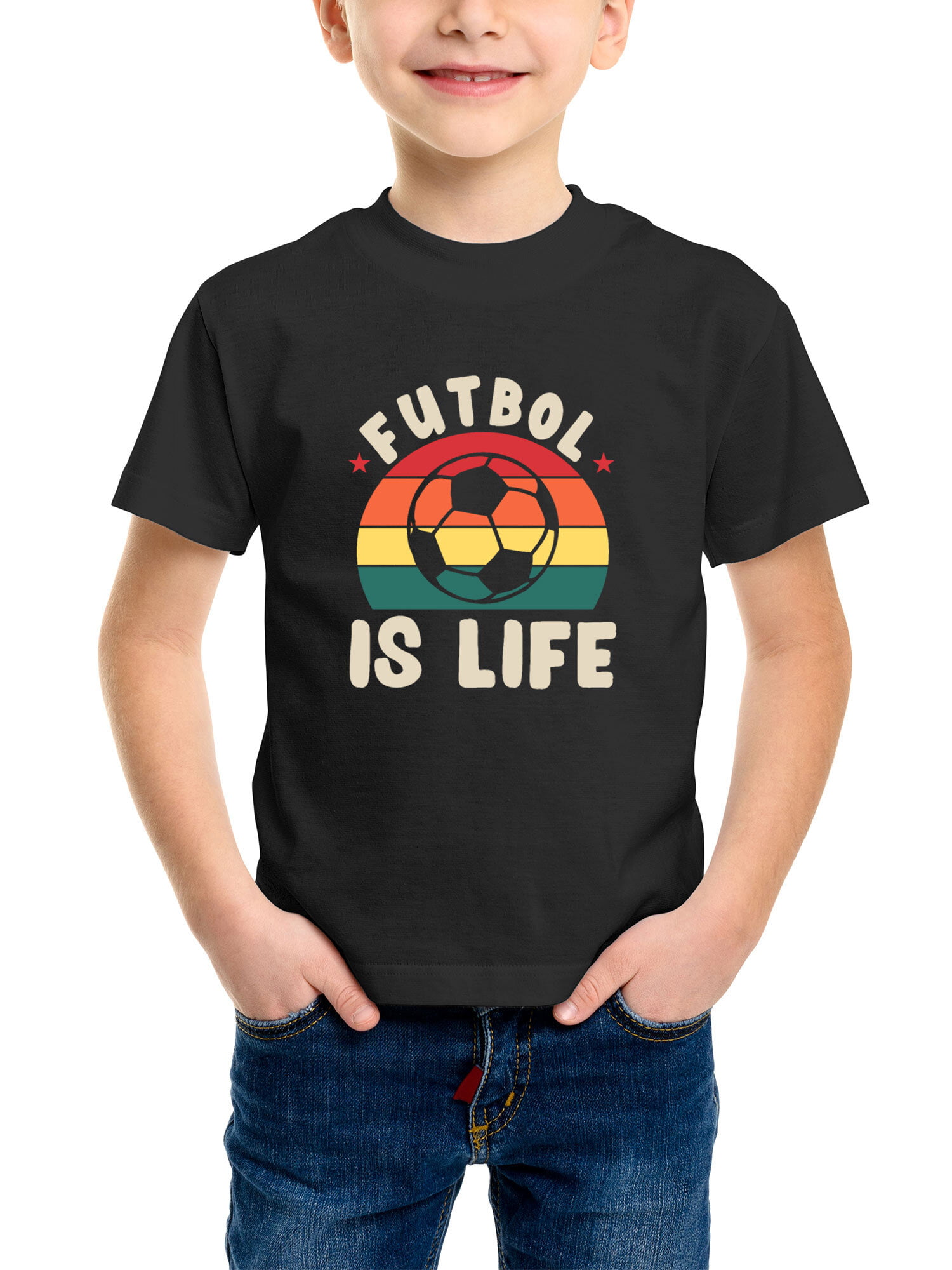 One Day Ill Play Soccer Just Like My Papaw Toddler/Kids Long Sleeve T-Shirt