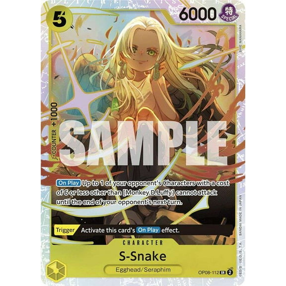 One Piece Two Legends Super Rare S-Snake OP08-112