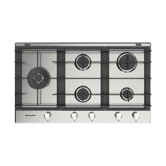 Parrilla Gas Empotre KitchenAid KCGS256KSS de 90 cm 5 Quemadores en Acero Inox