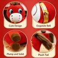 thumbnail image 4 of Year of The Horse 2026 Plush,9.84 in Funny Smiling Horse Plushie Figurine, Lucky Chinese Lunar New Year Mascot Zodiac Ornament for Home Store Tabletop Decor, Red, 4 of 7