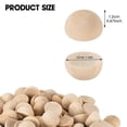 thumbnail image 5 of 1 Inch Half Wooden Balls, 500PCS Unfinished Round Wood Half Sphere Balls, 25mm Small Natural Wooden Half Split Balls, 5 of 5