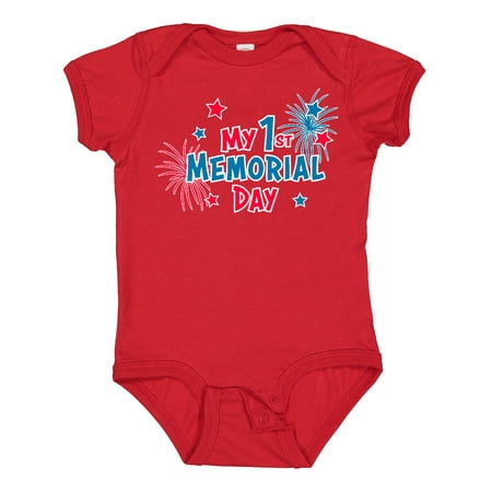 

Inktastic My 1st Memorial Day Gift Baby Boy or Baby Girl Bodysuit