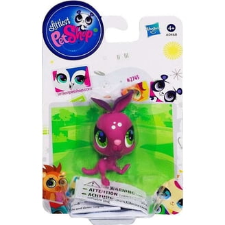 Figurine Littlest Pet Shop (LPS) Singe #3677 - Occasion - Customisée Aux Paillettes (lèvre)