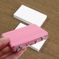 thumbnail image 6 of Homoyoyo Card Holder Metal Business Cards Holder Pink Aluminum 1Pack, 6 of 8