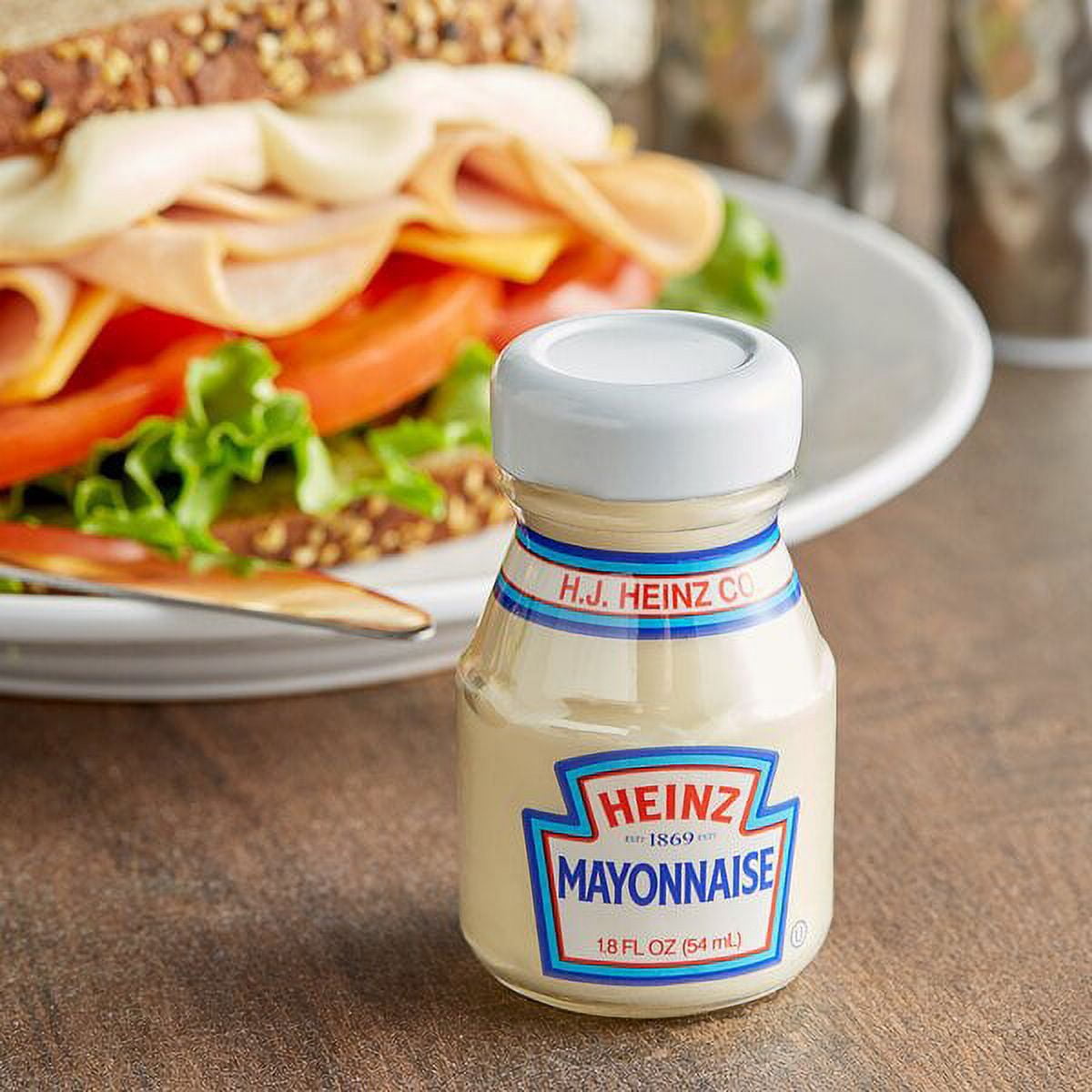 Heinz Mayonnaise 1.80 oz. Mini Bottle - 60/Case