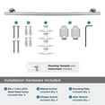 thumbnail image 5 of Amerock Arrondi Polished Stainless Steel 24 inch (610mm) Towel Bar, 5 of 8