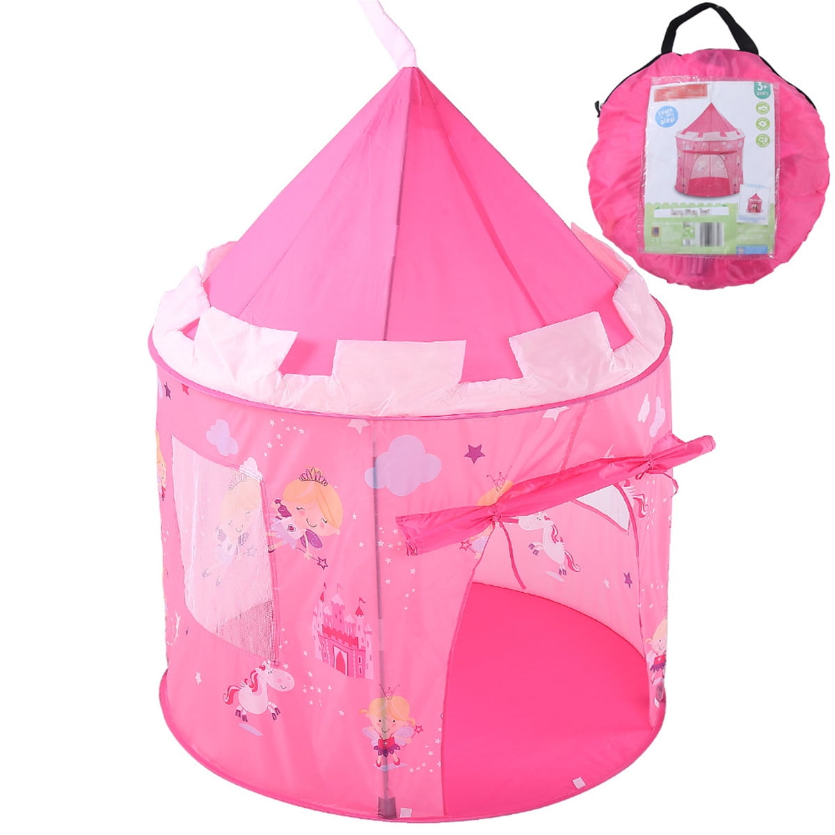 Kids' Teepees & Play Tents Kids Play Tent, Pink Princess Tent Girls