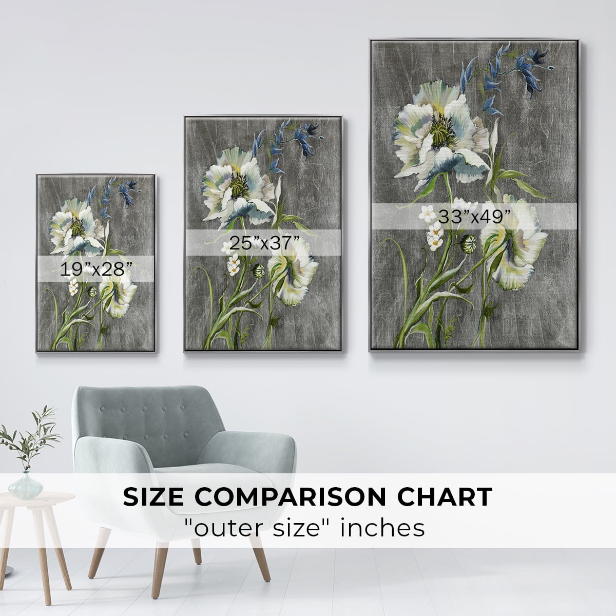 Sunny Sunday I Framed Premium Gallery Wrapped Canvas - Ready to Hang - 27 x 41 - Silver Floating Frame