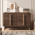 thumbnail image 6 of JOINICE Mid Century Modern 6 Drawer Dresser with Storage,Large Wood Drawer Organizer,for Bedroom,Black Walnut, 6 of 7
