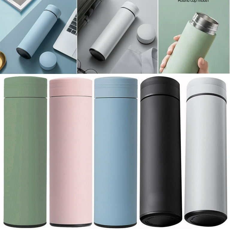 Walbest 480ml Stainless Steel Thermos Cup, Tea Water Separation Cup Leak  Proof Durable Modern Simple Vacuum Flask for Home 