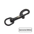 thumbnail image 2 of Gancho Una Sola Cabeza Acero Inoxidable 316 Hebilla Resorte Gancho Giratorio Liberación Rápida para Buceo Accesorios para Equipos Buceo BCD 75 Mm (negro), 2 of 9
