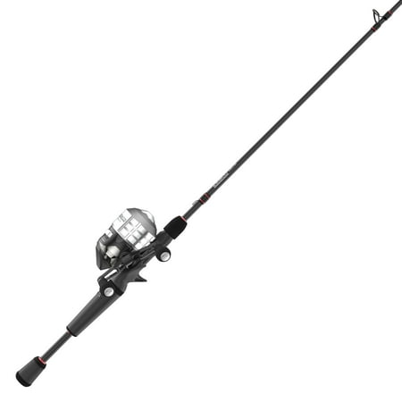 Zebco Delta Spincast Reel and Fishing Rod Combo 6-Foot Rod Size 30 Reel Cool Gray