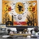 thumbnail image 3 of Tapiz de Halloween, tapiz de calabaza, decoración de murciélago, tapiz de bruja, colgante de pared para decoración de fiesta de Halloween, dormitorio (150x200cm) JAMW Sencillez, 3 of 5
