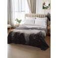 thumbnail image 2 of National Parks King Size Flat Sheet, Wrinkleproof & Fadeproof Cooling Flat Bed Sheet Only, Canadian Smokey Mountain Cliff Idyllic Breathable Soft Bedding Top Sheets 105 x 98 Inches, 2 of 8
