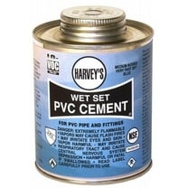 Wm Harvey 018420-12 16 Oz Wet Set Pvc Cement