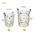 thumbnail image 3 of Sikiie Dinosaur Print Round Dirty Clothes Basket, Waterproof Standing Foldable Storage Basket, for Laundry Room, Bedroom, Bathroom Storage-Medium, 3 of 6