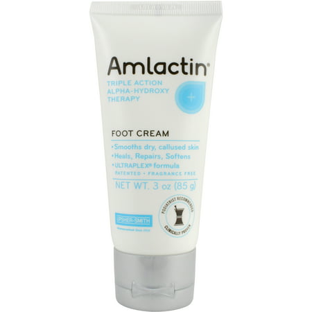 AmLactin Triple Action Alpha-Hydroxy Therapy Crème pour les pieds, 3 Oz
