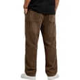 thumbnail image 3 of Straight Leg Sweatpants For Men Feature Warm Lined Design Elastic Drawstring Waist And Side Pockets For Winter Casual Wear, 3 of 4